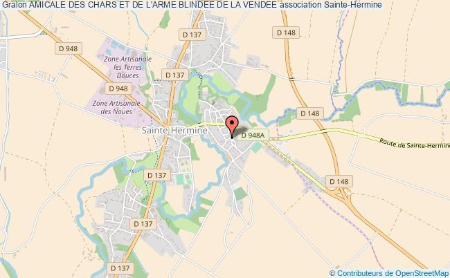 plan association Amicale Des Chars Et De L'arme Blindee De La Vendee Sainte-Hermine