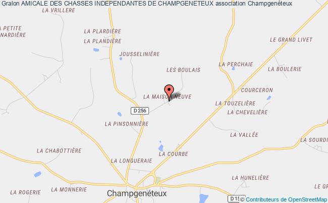 plan association Amicale Des Chasses Independantes De Champgeneteux Champgenéteux
