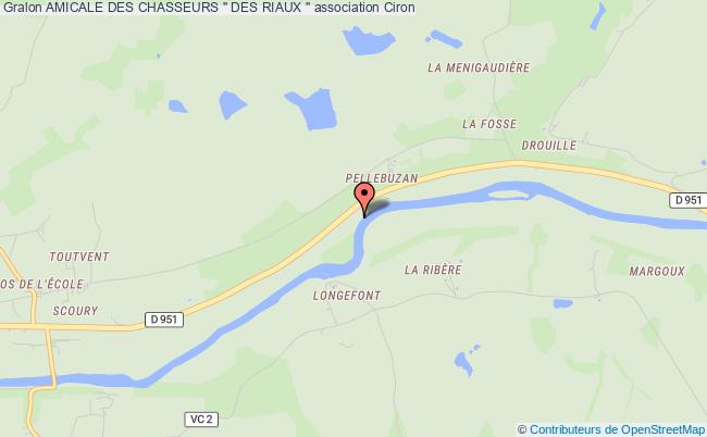 plan association Amicale Des Chasseurs " Des Riaux " Ciron