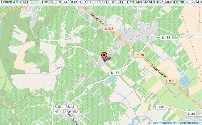 plan association Amicale Des Chasseurs Au Bois Des Rieppes De Mellecey-saint-martin- Saint-denis-de-vaux-saint-jean-de-vaux Mercurey