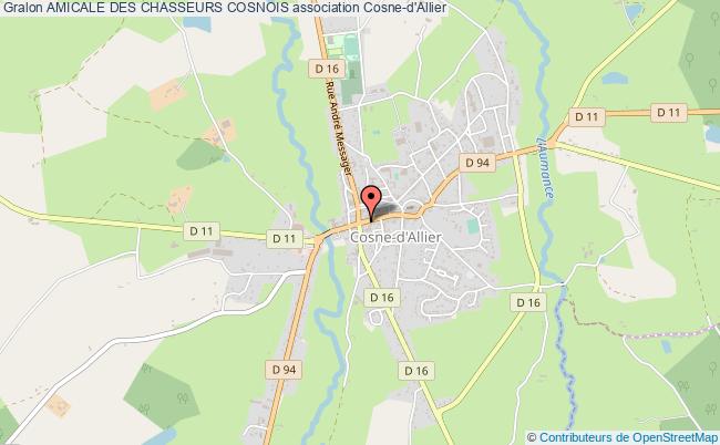 plan association Amicale Des Chasseurs Cosnois Cosne-d'Allier