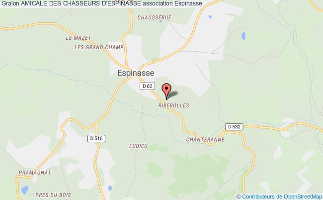 plan association Amicale Des Chasseurs D'espinasse Espinasse