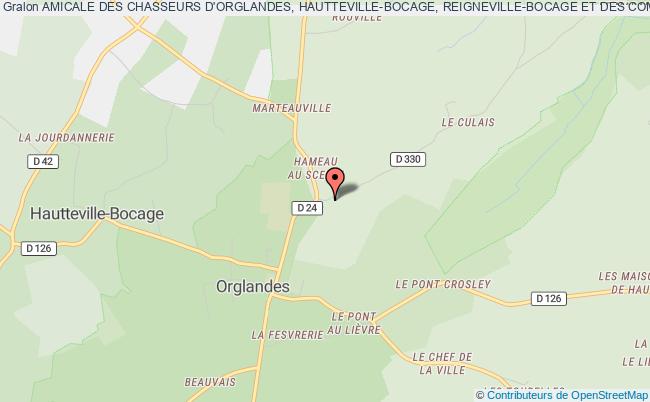 plan association Amicale Des Chasseurs D'orglandes, Hautteville-bocage, Reigneville-bocage Et Des Communes Limitrophes Orglandes