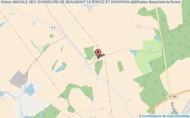 plan association Amicale Des Chasseurs De Beaumont La Ronce Et Environs Beaumont-la-Ronce
