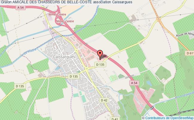plan association Amicale Des Chasseurs De Belle-coste Caissargues