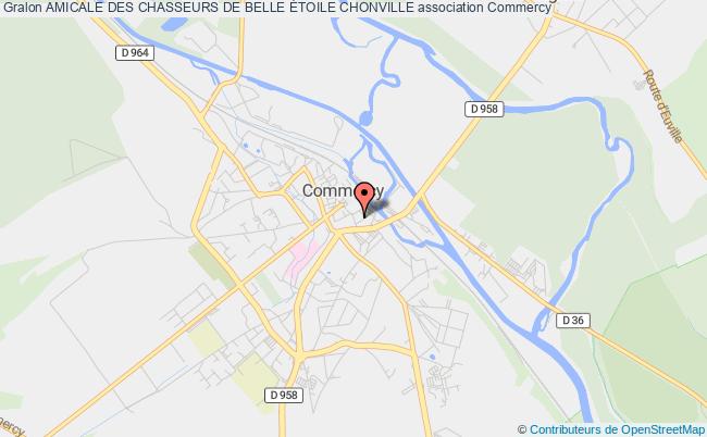 plan association Amicale Des Chasseurs De Belle Étoile Chonville Commercy