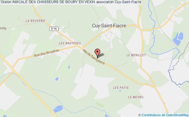 plan association Amicale Des Chasseurs De Boury En Vexin Cuy-Saint-Fiacre