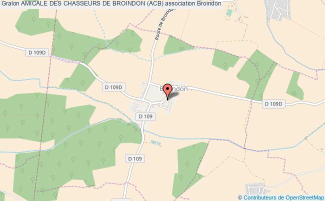 plan association Amicale Des Chasseurs De Broindon (acb) Broindon