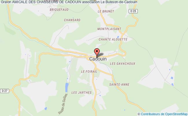 plan association Amicale Des Chasseurs De Cadouin Le Buisson-de-Cadouin