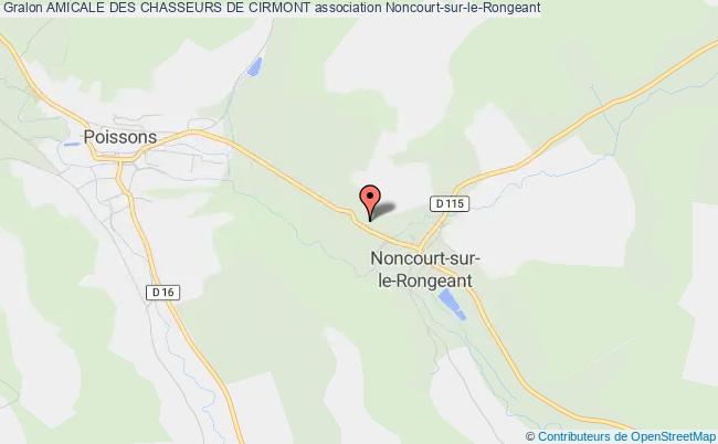 plan association Amicale Des Chasseurs De Cirmont Noncourt-sur-le-Rongeant