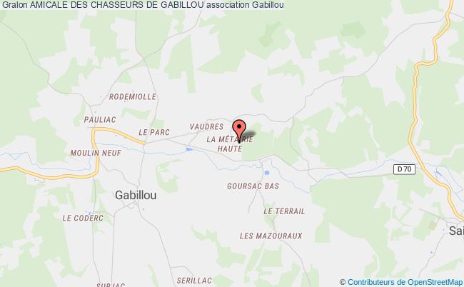 plan association Amicale Des Chasseurs De Gabillou Gabillou