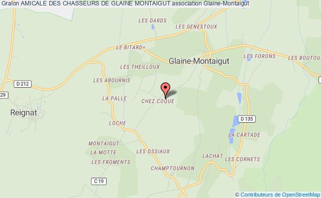 plan association Amicale Des Chasseurs De Glaine Montaigut Glaine-Montaigut