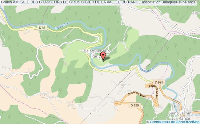 plan association Amicale Des Chasseurs De Gros Gibier De La Vallee Du Rance Balaguier-sur-Rance