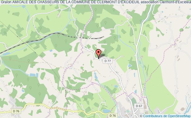plan association Amicale Des Chasseurs De La Commune De Clermont D'excideuil Clermont-d'Excideuil