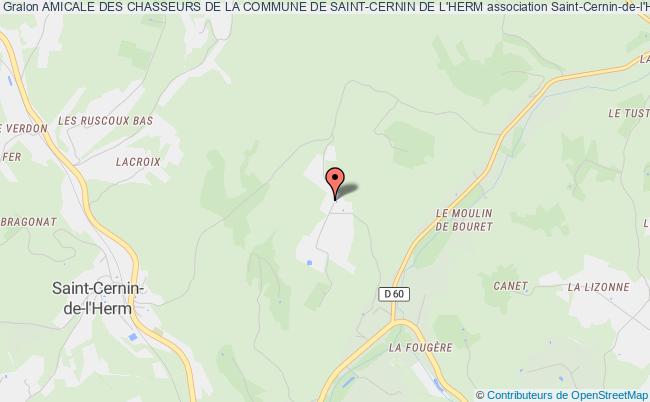 plan association Amicale Des Chasseurs De La Commune De Saint-cernin De L'herm Saint-Cernin-de-l'Herm