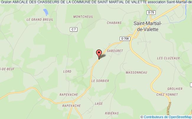 plan association Amicale Des Chasseurs De La Commune De Saint Martial De Valette Saint-Martial-de-Valette