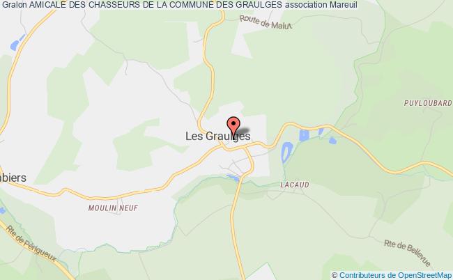 plan association Amicale Des Chasseurs De La Commune Des Graulges Mareuil en Périgord