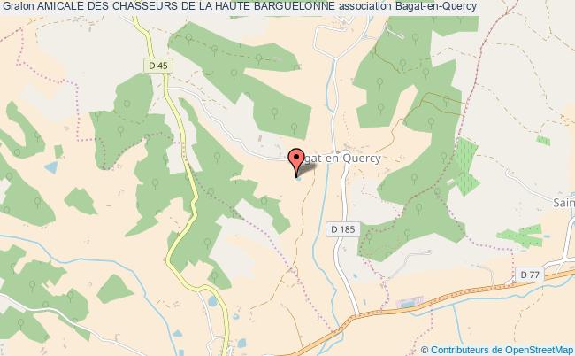 plan association Amicale Des Chasseurs De La Haute Barguelonne Bagat-en-Quercy