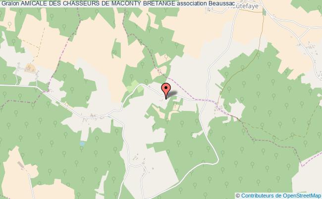 plan association Amicale Des Chasseurs De Maconty Bretange Beaussac
