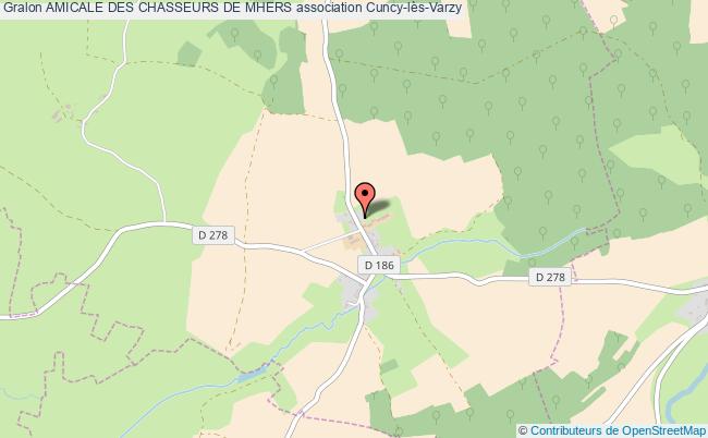 plan association Amicale Des Chasseurs De Mhers Cuncy-lès-Varzy