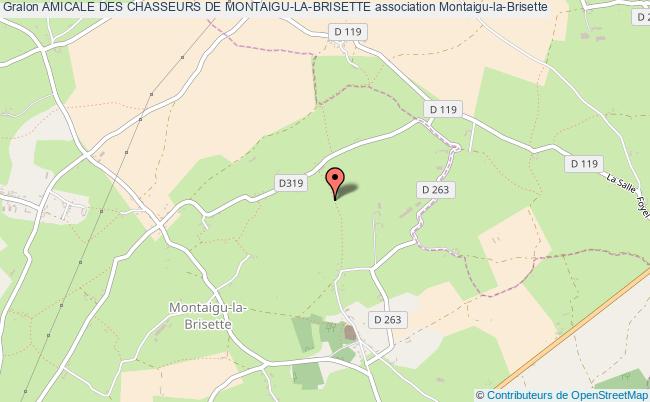 plan association Amicale Des Chasseurs De Montaigu-la-brisette Montaigu-la-Brisette