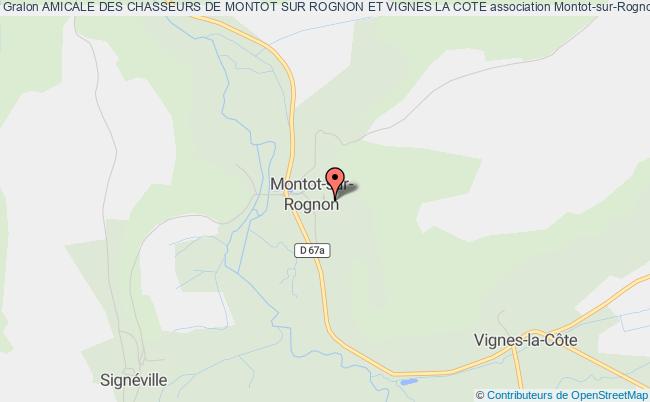 plan association Amicale Des Chasseurs De Montot Sur Rognon Et Vignes La Cote Montot-sur-Rognon