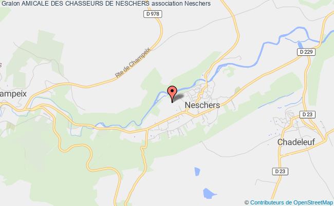 plan association Amicale Des Chasseurs De Neschers Neschers