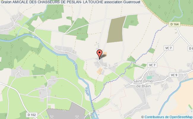 plan association Amicale Des Chasseurs De Peslan- La Touche Guenrouet