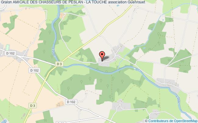 plan association Amicale Des Chasseurs De Peslan - La Touche Guenrouet