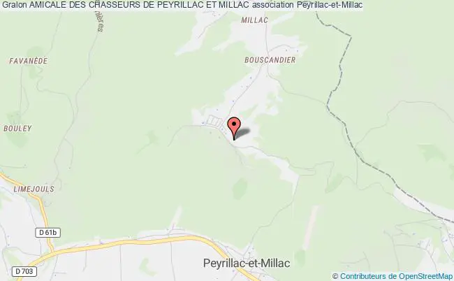 plan association Amicale Des Chasseurs De Peyrillac Et Millac Peyrillac-et-Millac