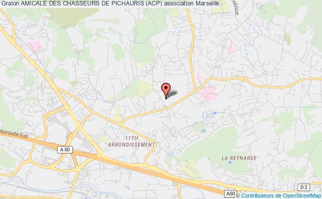 plan association Amicale Des Chasseurs De Pichauris (acp) Marseille