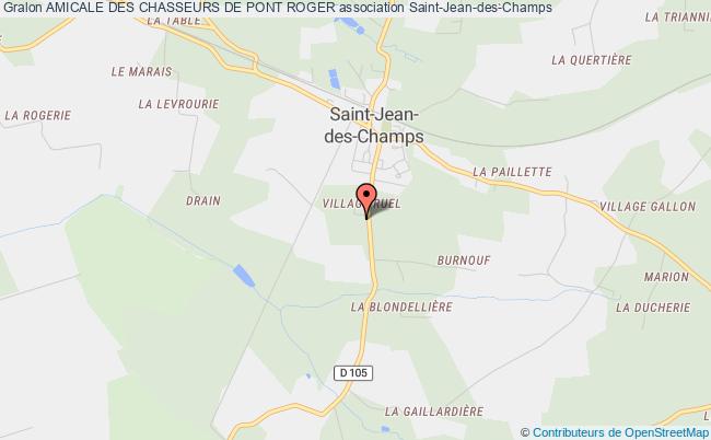 plan association Amicale Des Chasseurs De Pont Roger Saint-Jean-des-Champs