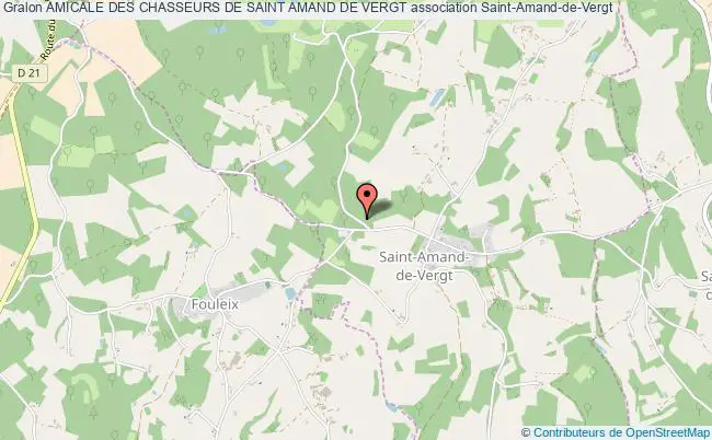 plan association Amicale Des Chasseurs De Saint Amand De Vergt Saint-Amand-de-Vergt