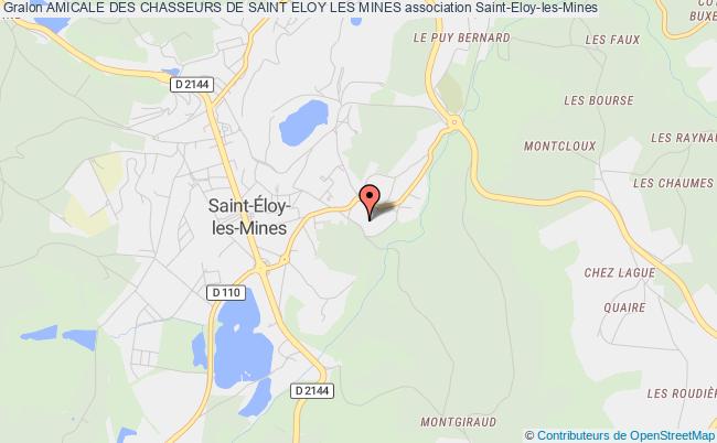 plan association Amicale Des Chasseurs De Saint Eloy Les Mines Saint-Éloy-les-Mines