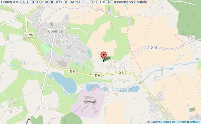 plan association Amicale Des Chasseurs De Saint Gilles Du Mene Saint-Gilles-du-Mené