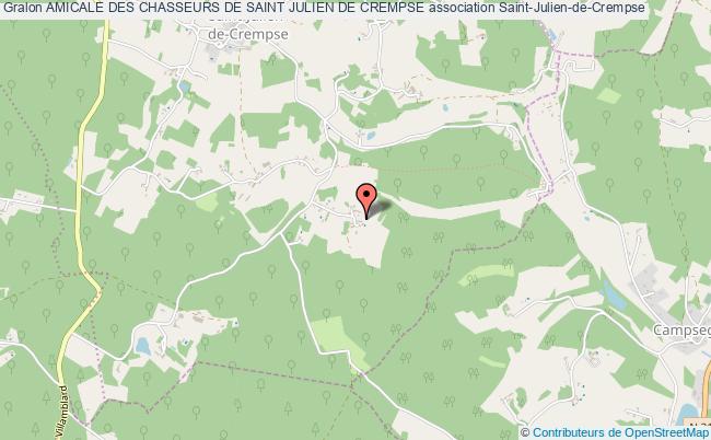 plan association Amicale Des Chasseurs De Saint Julien De Crempse Saint-Julien-de-Crempse