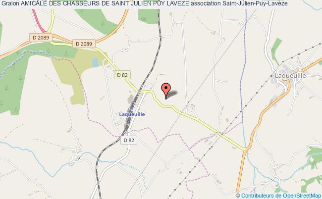 plan association Amicale Des Chasseurs De Saint Julien Puy Laveze Saint-Julien-Puy-Lavèze