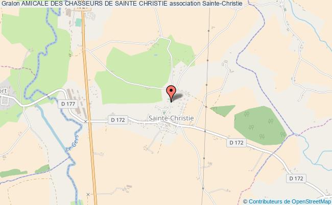 plan association Amicale Des Chasseurs De Sainte Christie Sainte-Christie