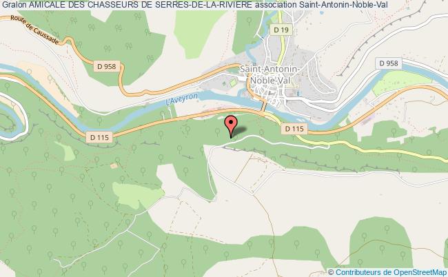 plan association Amicale Des Chasseurs De Serres-de-la-riviere Saint-Antonin-Noble-Val