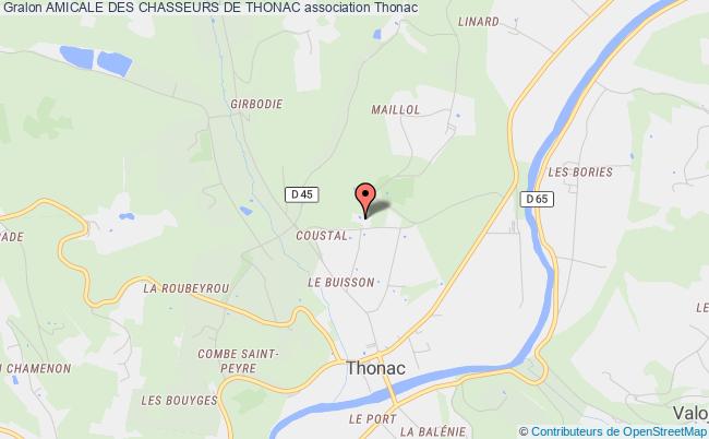 plan association Amicale Des Chasseurs De Thonac Thonac