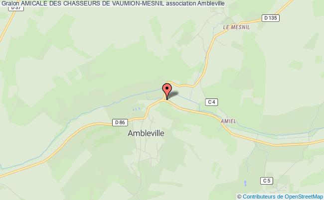 plan association Amicale Des Chasseurs De Vaumion-mesnil Ambleville