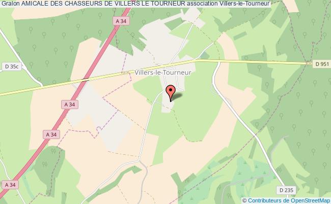 plan association Amicale Des Chasseurs De Villers Le Tourneur Villers-le-Tourneur