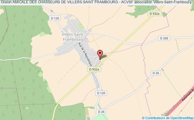 plan association Amicale Des Chasseurs De Villers Saint Frambourg - Acvsf Villers-Saint-Frambourg