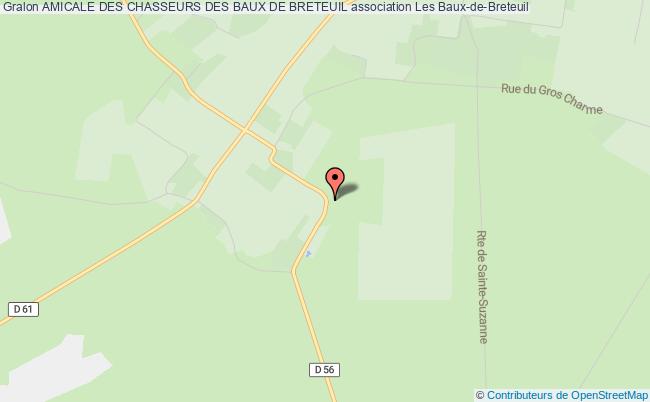 plan association Amicale Des Chasseurs Des Baux De Breteuil Les   Baux-de-Breteuil