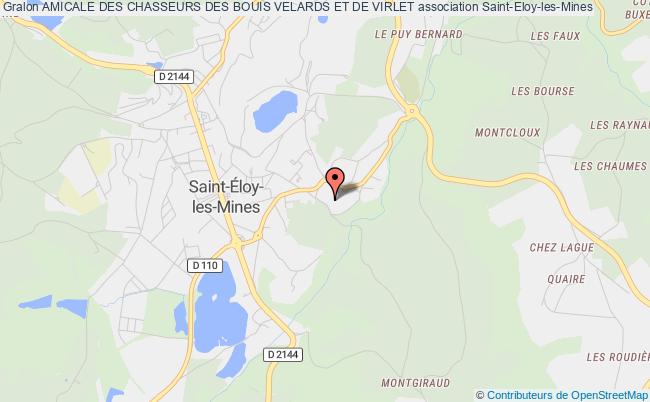 plan association Amicale Des Chasseurs Des Bouis Velards Et De Virlet Saint-Éloy-les-Mines