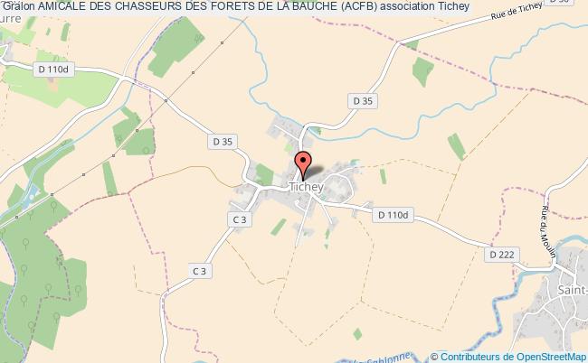plan association Amicale Des Chasseurs Des Forets De La Bauche (acfb) Tichey