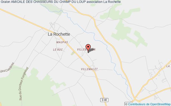 plan association Amicale Des Chasseurs Du Champ Du Loup la Rochette
