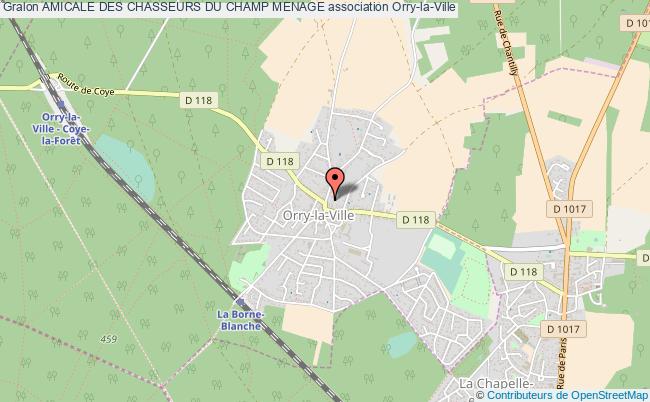 plan association Amicale Des Chasseurs Du Champ Menage Orry-la-Ville