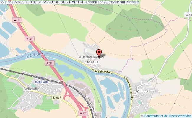 plan association Amicale Des Chasseurs Du Chapitre Autreville-sur-Moselle