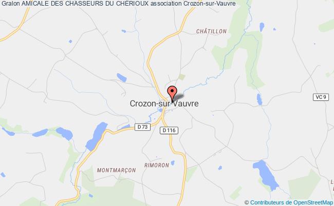 plan association Amicale Des Chasseurs Du ChÉrioux Crozon-sur-Vauvre